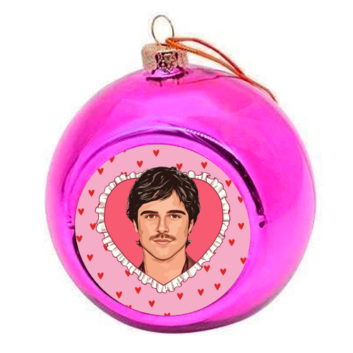 Love Jacob - colourful christmas bauble by DOLLY WOLFE