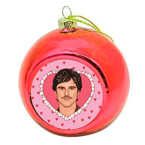 Love Jacob - colourful christmas bauble by DOLLY WOLFE