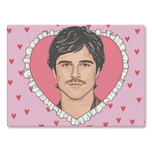 Love Jacob - glass chopping board by DOLLY WOLFE
