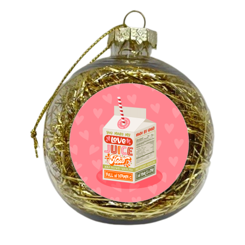 Love Juice - xmas bauble by Claire Atwood