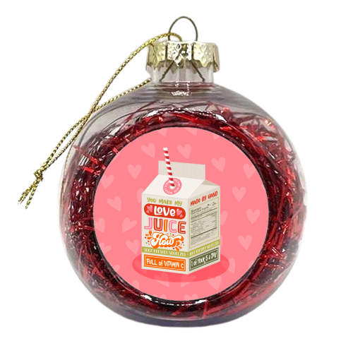 Love Juice - xmas bauble by Claire Atwood