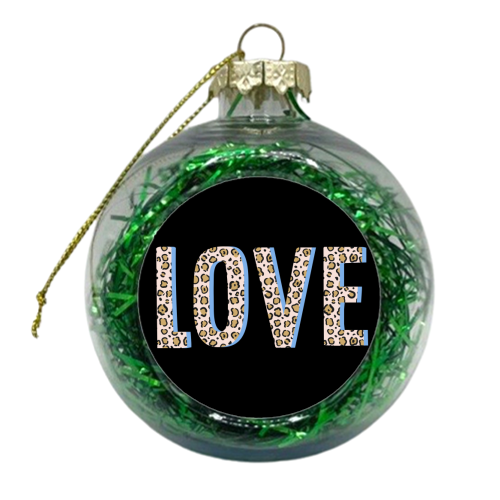 Love Leopard - xmas bauble by The 13 Prints