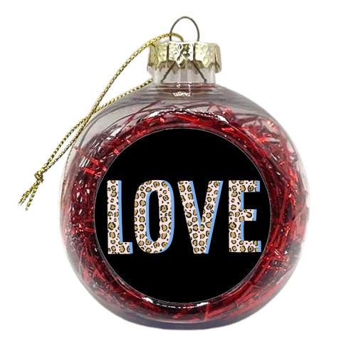 Love Leopard - xmas bauble by The 13 Prints
