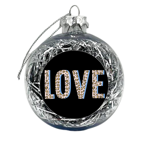 Love Leopard - xmas bauble by The 13 Prints
