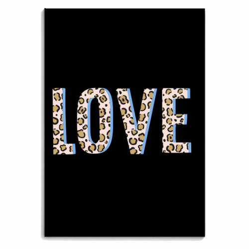 Love Leopard - personalised A4, A5, A6 notebook by The 13 Prints