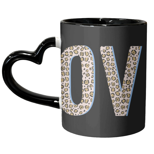 Love Leopard - unique mug by The 13 Prints