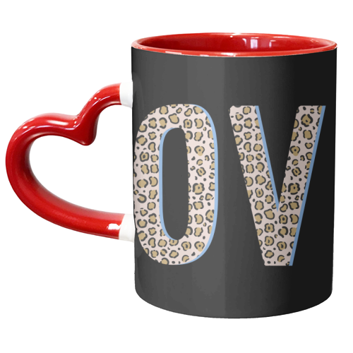 Love Leopard - unique mug by The 13 Prints