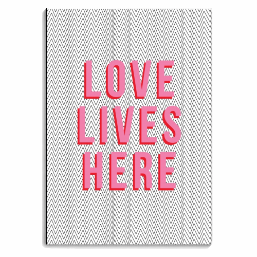 Love Lives Here - personalised A4, A5, A6 notebook by The Native State