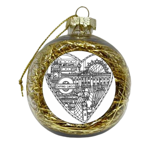 Love London - xmas bauble by Chantelle Bell
