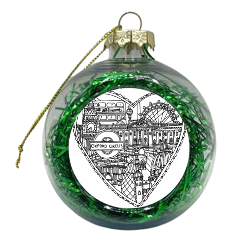 Love London - xmas bauble by Chantelle Bell