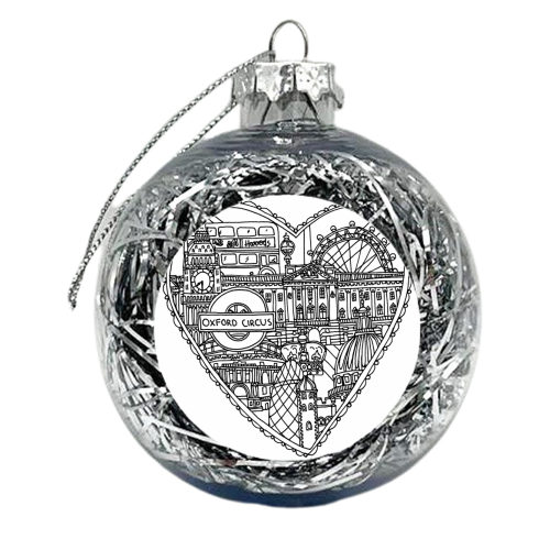 Love London - xmas bauble by Chantelle Bell
