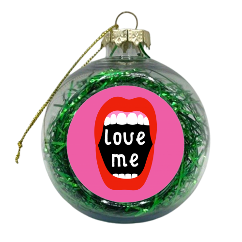 Love Me ! - xmas bauble by Adam Regester