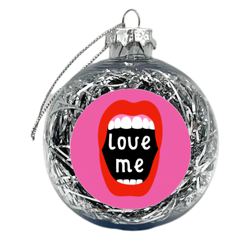 Love Me ! - xmas bauble by Adam Regester