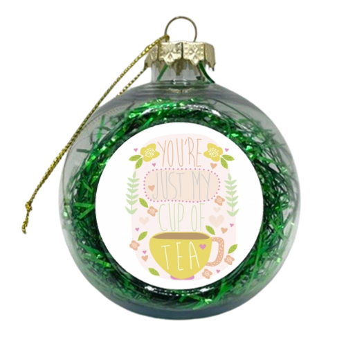 love mug - xmas bauble by Faye Gollaglee