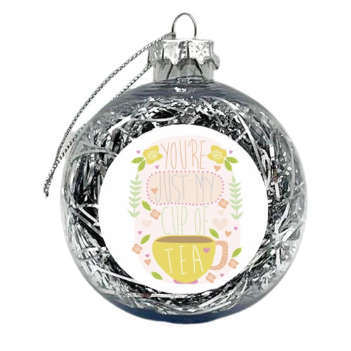 love mug - xmas bauble by Faye Gollaglee
