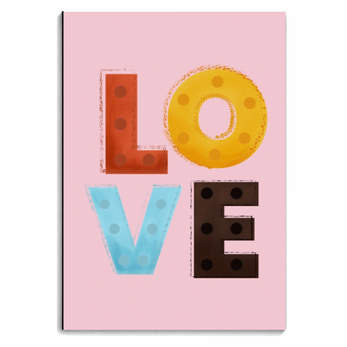 LOVE - personalised A4, A5, A6 notebook by Ania Wieclaw