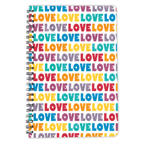 Love - personalised A4, A5, A6 notebook by SixElevenCreations