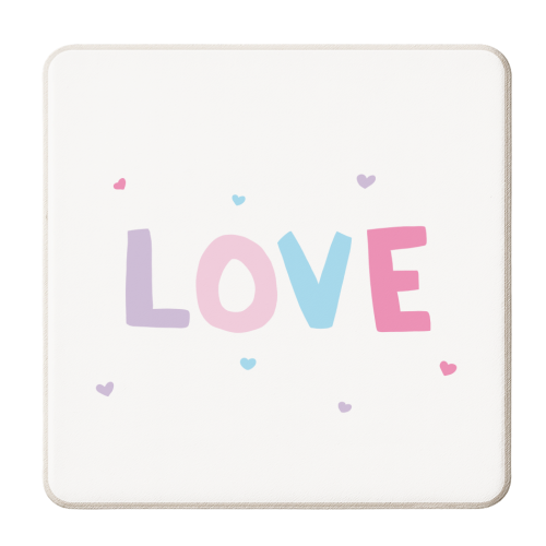 Love - personalised beer coaster by Ella Seymour