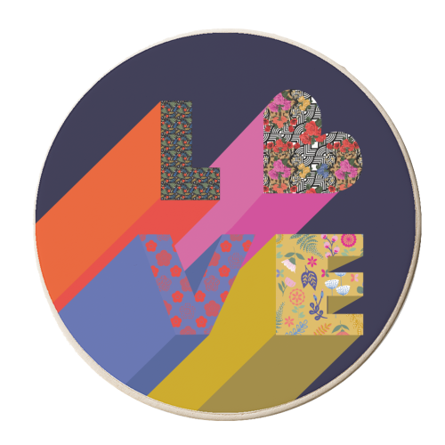 Love - personalised beer coaster by Luxe and Loco