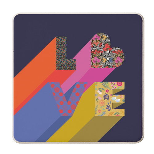 Love - personalised beer coaster by Luxe and Loco