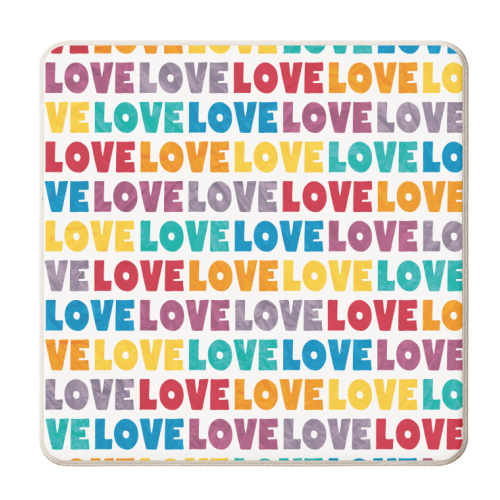 Love - personalised beer coaster by SixElevenCreations