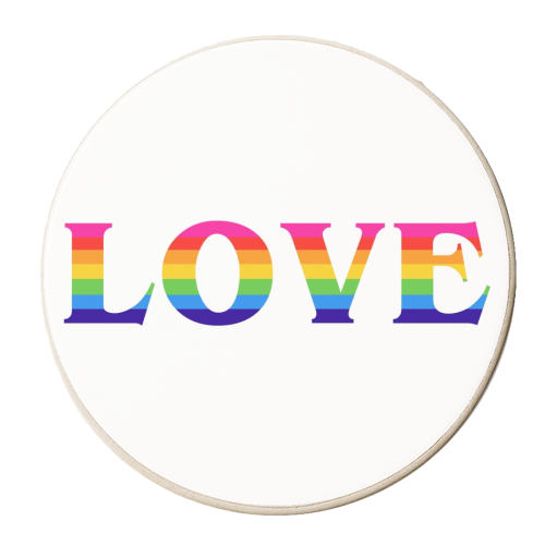 LOVE - personalised beer coaster by Wallace Elizabeth