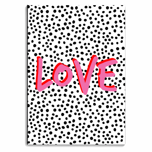 LOVE Polka Dot - personalised A4, A5, A6 notebook by The 13 Prints