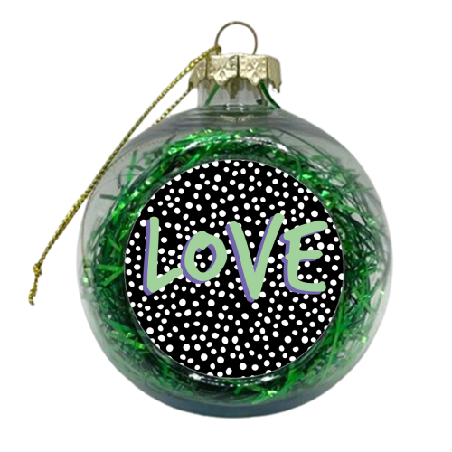 LOVE Print - xmas bauble by The 13 Prints