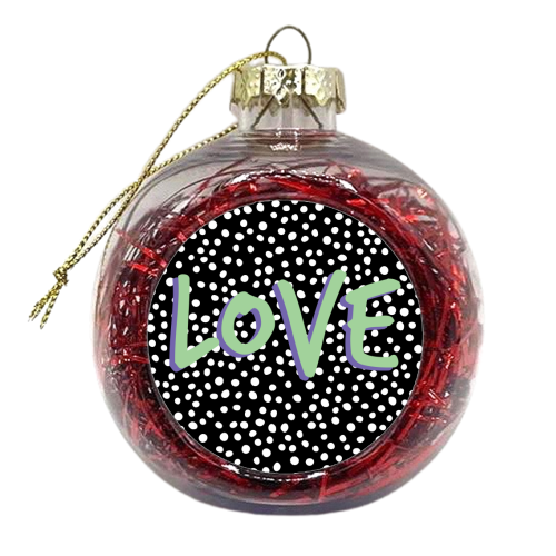 LOVE Print - xmas bauble by The 13 Prints