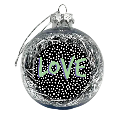 LOVE Print - xmas bauble by The 13 Prints