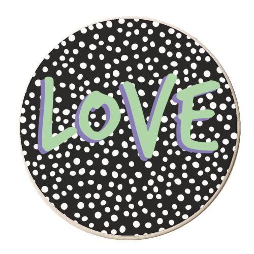 LOVE Print - personalised beer coaster by The 13 Prints