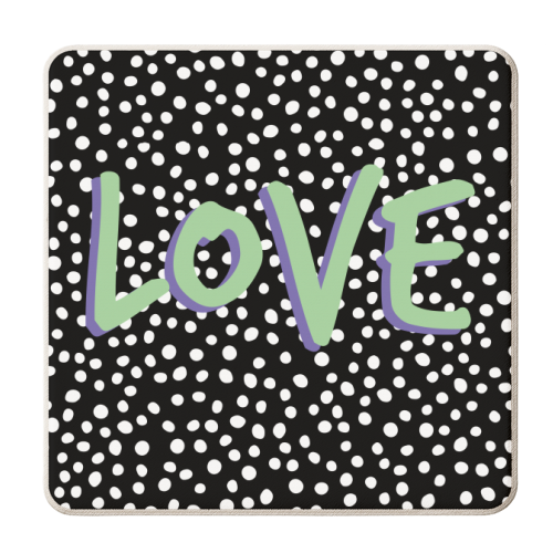LOVE Print - personalised beer coaster by The 13 Prints