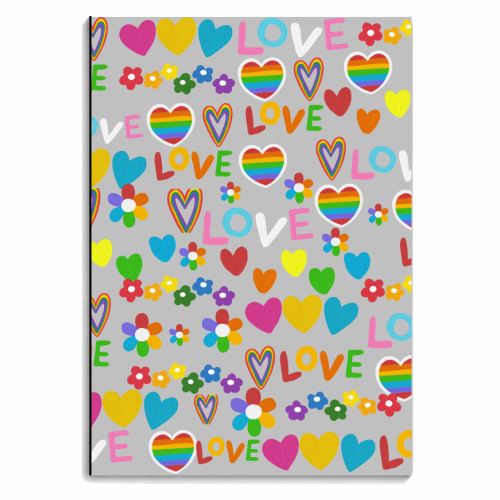 Love Rainbows - personalised A4, A5, A6 notebook by Riad Mannan