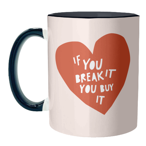 Love Responsibly • Cut-Out Heart - unique mug by Dominique Vari