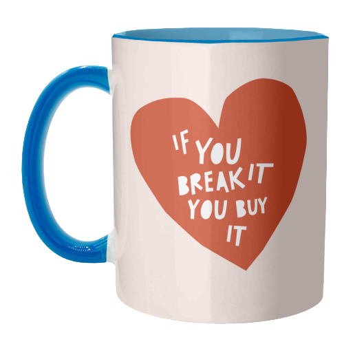 Love Responsibly • Cut-Out Heart - unique mug by Dominique Vari