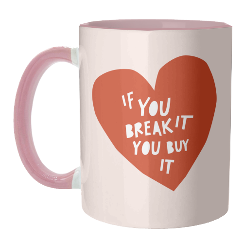 Love Responsibly • Cut-Out Heart - unique mug by Dominique Vari