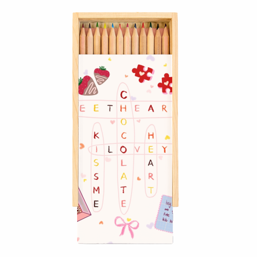 Love Search - Coloured Pencils with Box by Yaz Raja