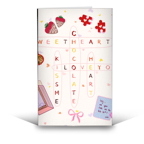 Love Search - funny greeting card by Yaz Raja