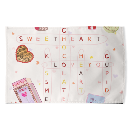 Love Search - funny tea towel by Yaz Raja