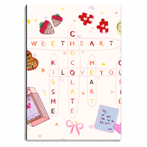 Love Search - personalised A4, A5, A6 notebook by Yaz Raja