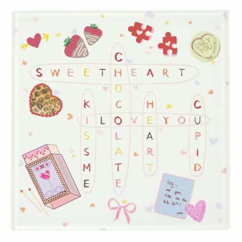 Love Search - personalised beer coaster by Yaz Raja