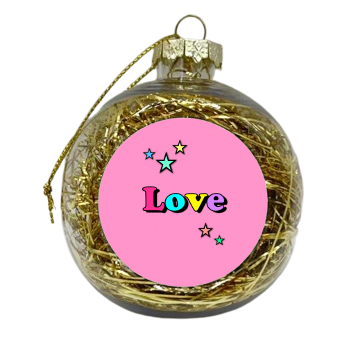 Love & Stars - xmas bauble by Adam Regester