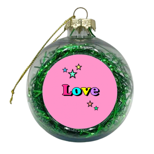 Love & Stars - xmas bauble by Adam Regester