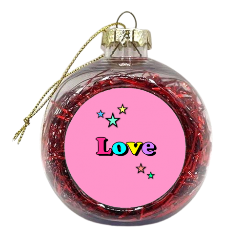 Love & Stars - xmas bauble by Adam Regester