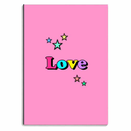 Love & Stars - personalised A4, A5, A6 notebook by Adam Regester
