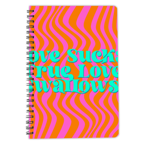 Love Sucks - personalised A4, A5, A6 notebook by Wallace Elizabeth