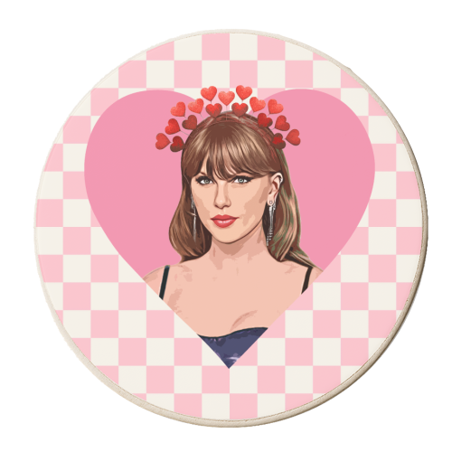 Love Taylor Check - personalised beer coaster by DOLLY WOLFE