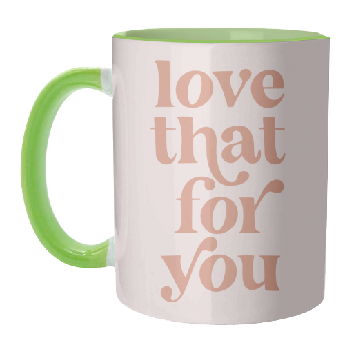 Love that for You Vintage Retro Font - unique mug by Toni Scott