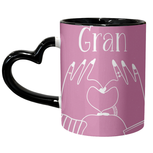 Love to you Gran - unique mug by Lisa Wardle