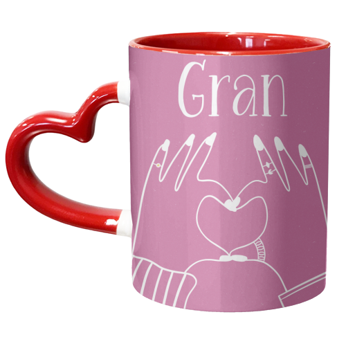 Love to you Gran - unique mug by Lisa Wardle